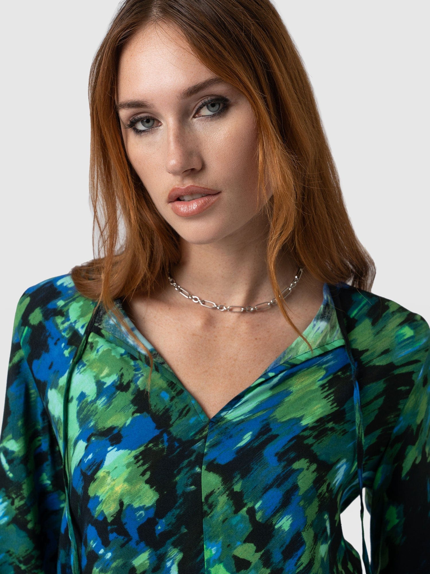 Kristen Blouse - Green Satellite